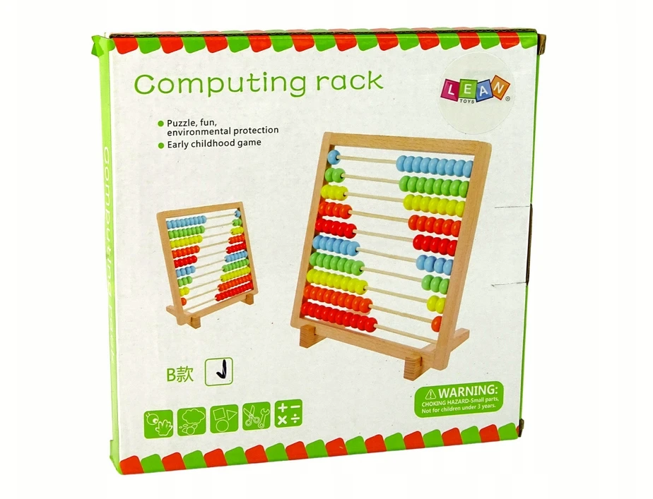 Spalvinga medine skaičiuokle Lean Toys