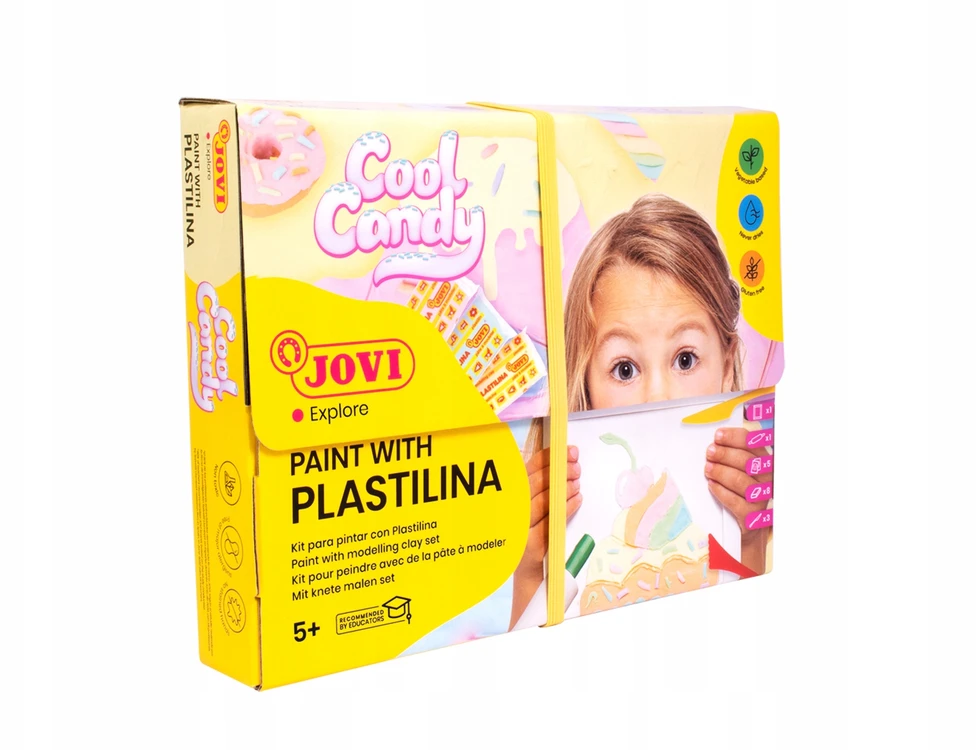 Spalvinimo plastilinu rinkinys JOVI COOL CANDY, su priedais