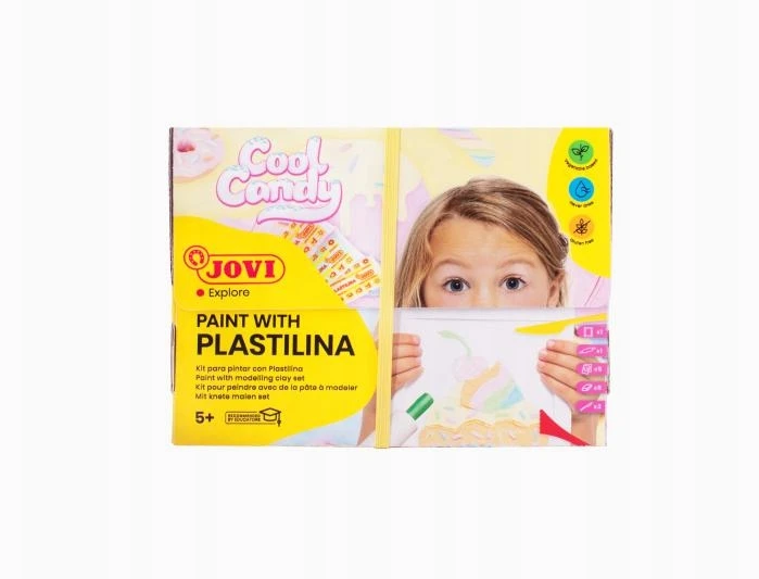 Spalvinimo plastilinu rinkinys JOVI COOL CANDY, su priedais