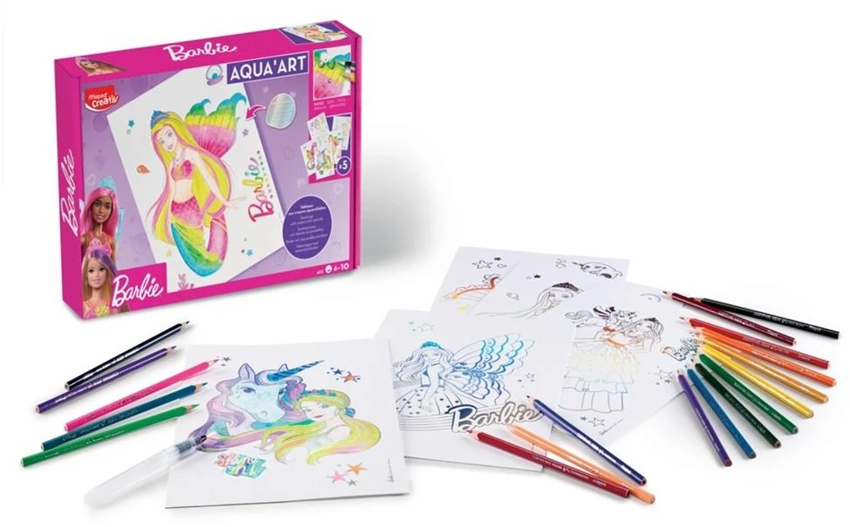 Spalvinino rinkinys Maped Creativ Barbie Aqua Art