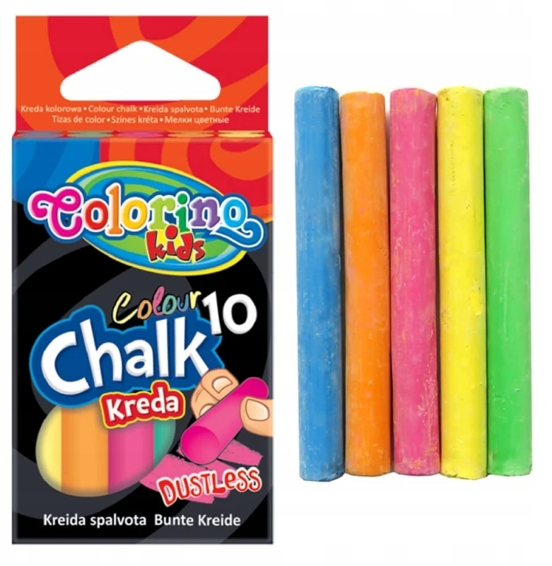 COLORINO KIDS spalvota kreida, nedulkanti (10 vnt.), 33152PTR