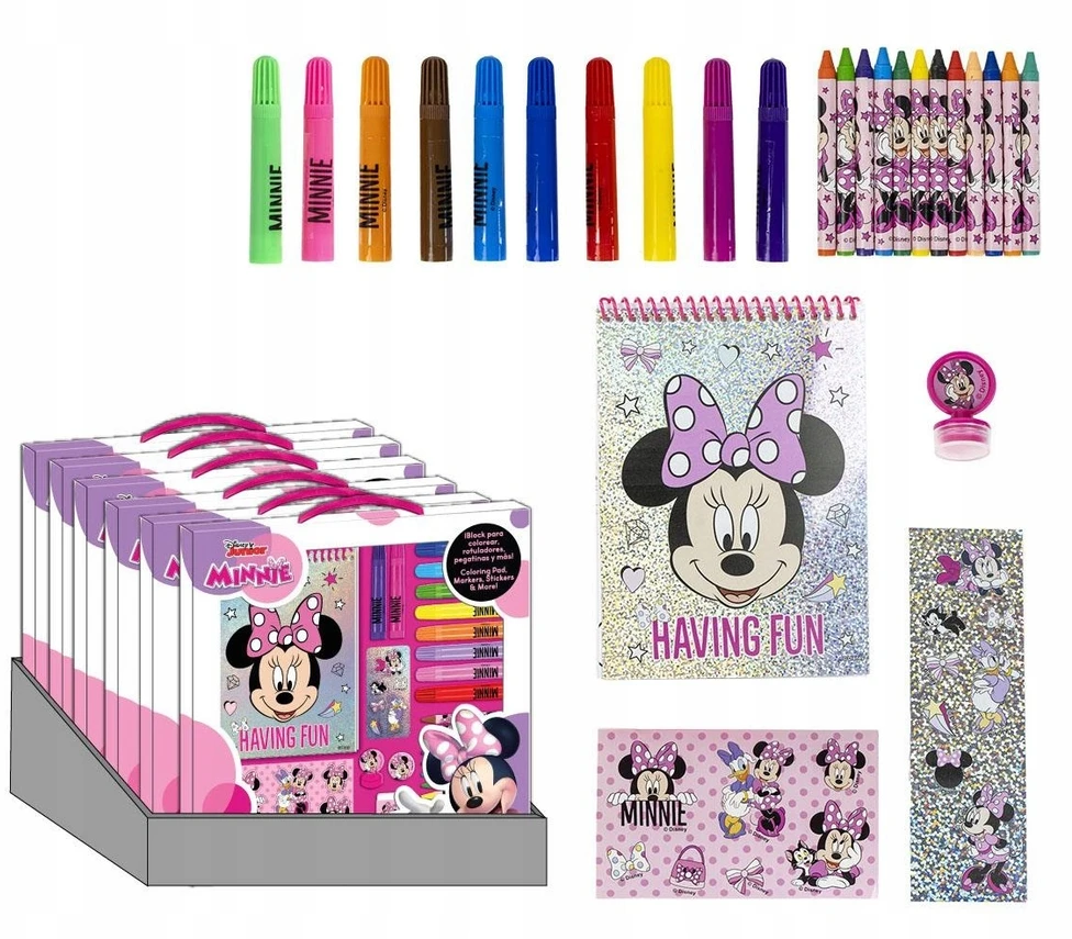 Spalvota raštinės reikmenų dėžutė - Cerda - Disney Minnie - Miltinė - Vaikams