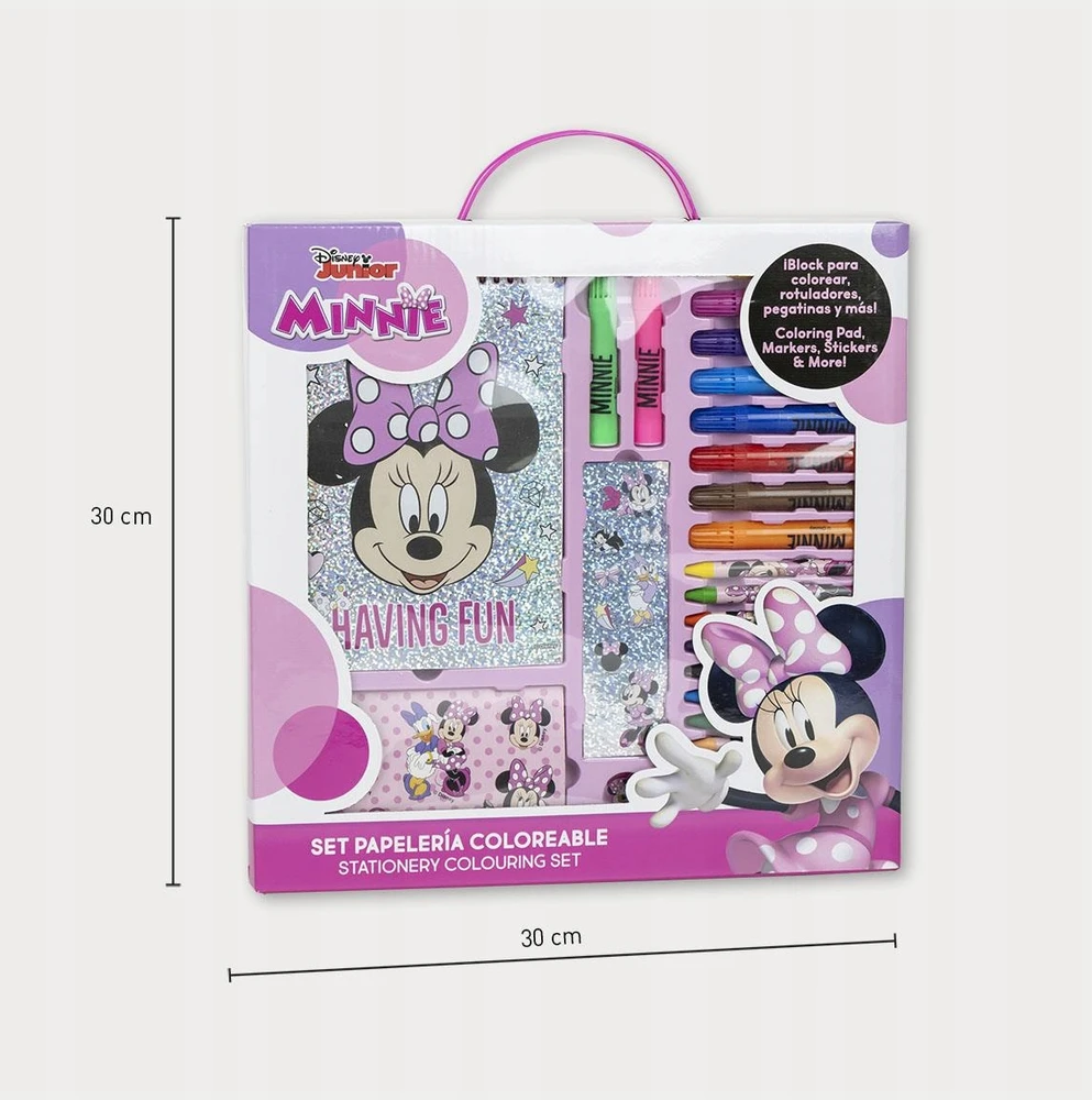 Spalvota raštinės reikmenų dėžutė - Cerda - Disney Minnie - Miltinė - Vaikams