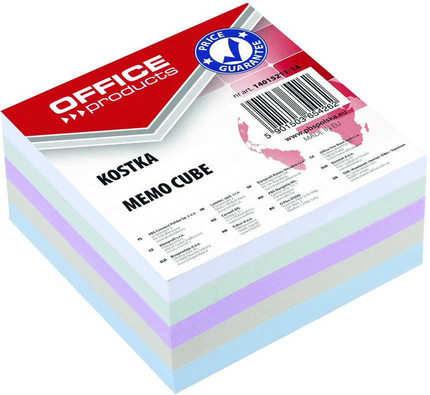 Lean School Office Products Kubas spalvotas klijuotas OFFICEproduc
