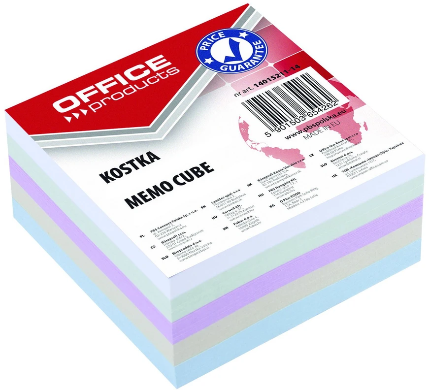 Lean School Office Products Kubas spalvotas klijuotas OFFICEproduc