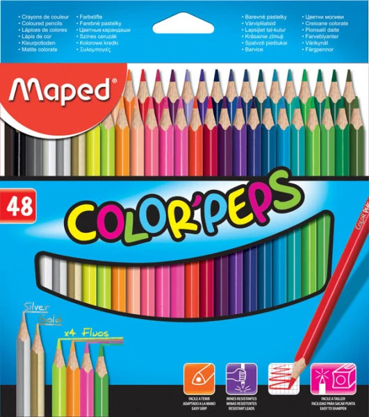 Spalvotas pieštukas Maped ColorPeps Star FSC 48vnt.