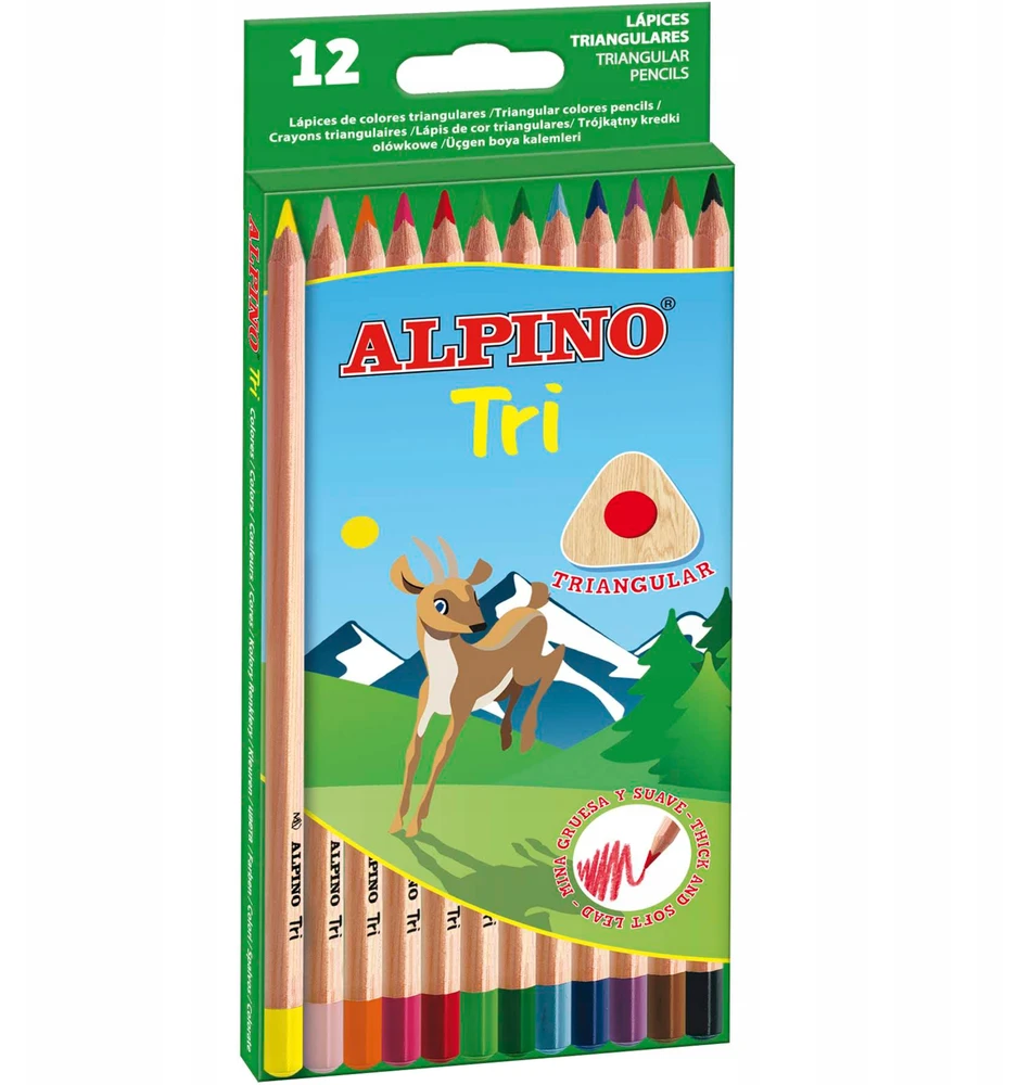 Pieštukai spalvoti ALPINO TRI 12sp