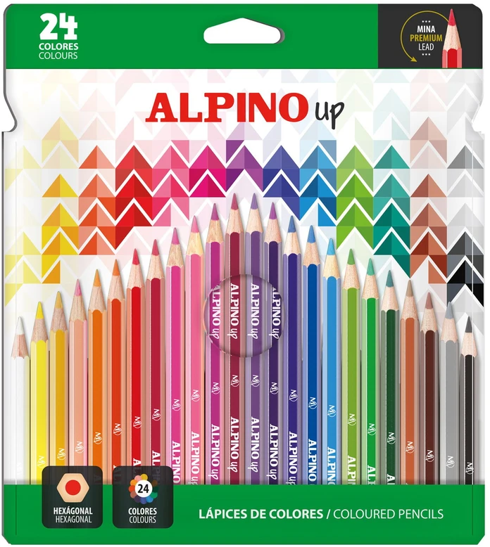 ALPINO spalvoti pieštukai CLASSIC, 12 spalvų