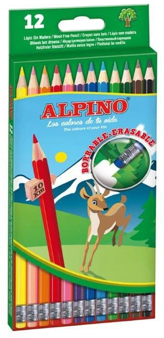 ALPINO spalvoti pieštukai CLASSIC, 12 spalvų