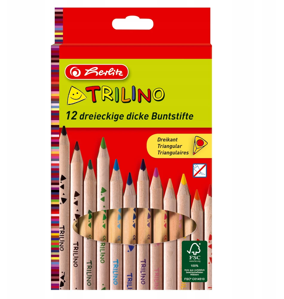 Spalvoti pieštukai Herlitz, 12 vnt.