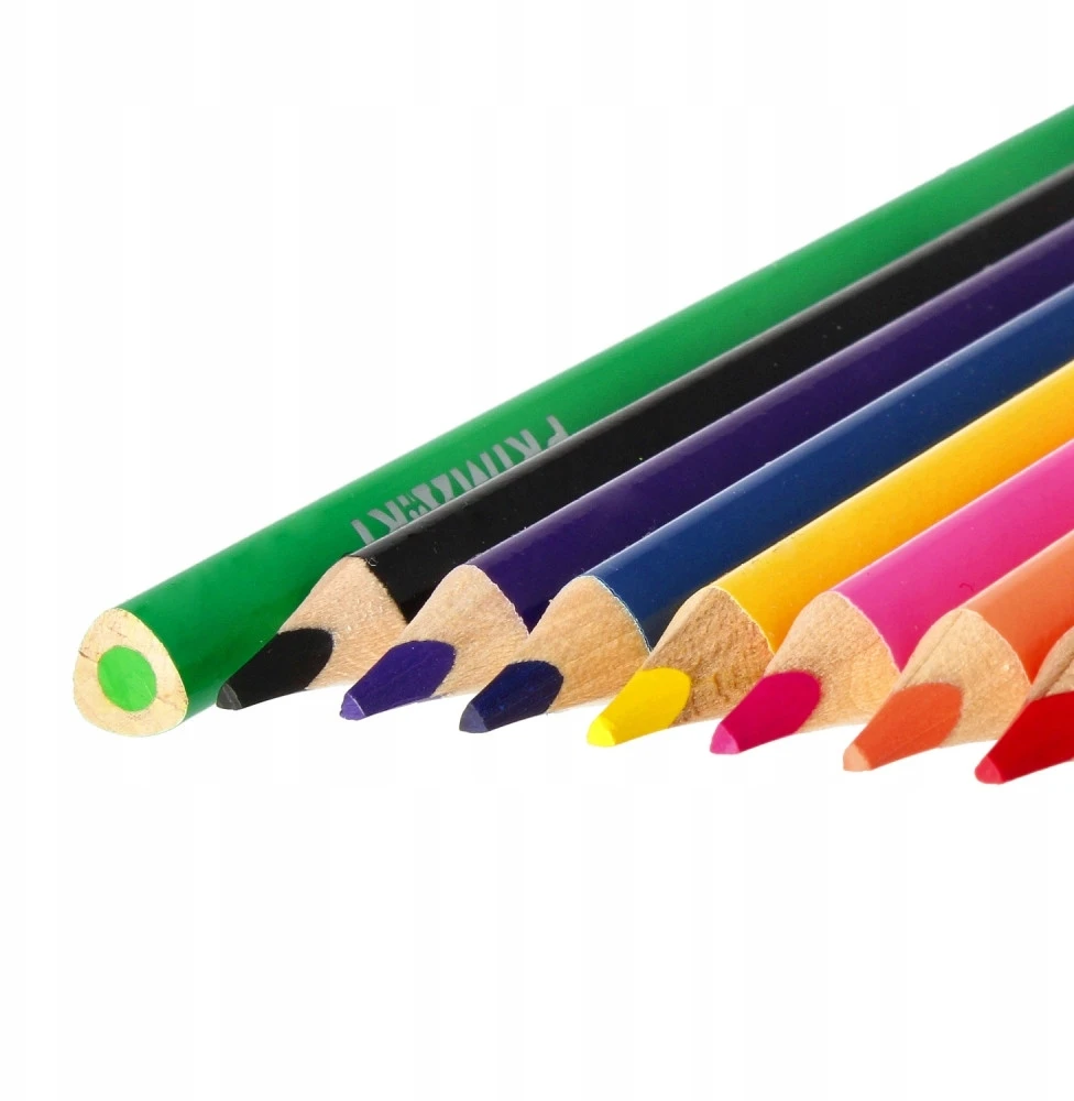 Spalvoti pieštukai Prima Art Jumbo, 12 vnt.