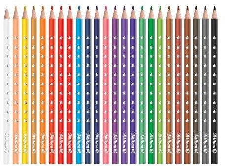 Pelikan Pieštukai spalvoti trikampiai 24sp SILVERINO