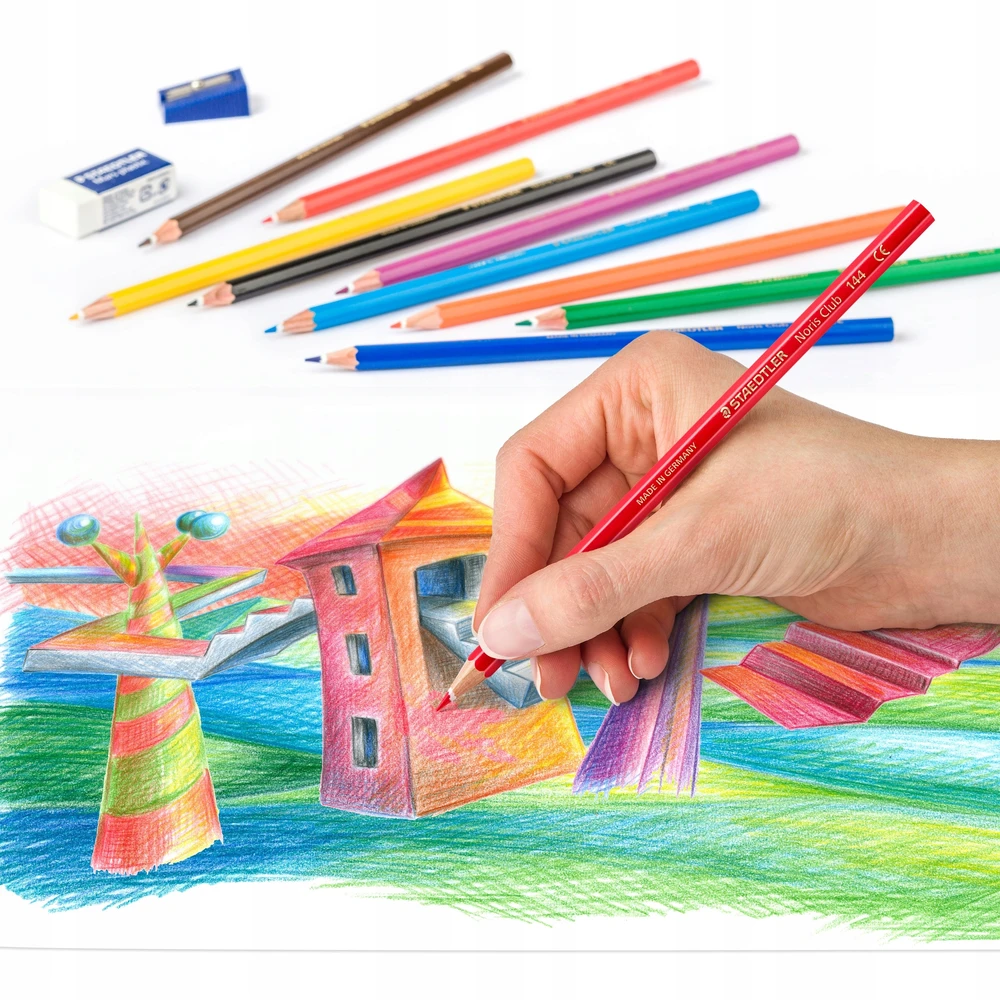 Spalvoti pieštukai STAEDTLER Noris Club 144, 36 spalvų.