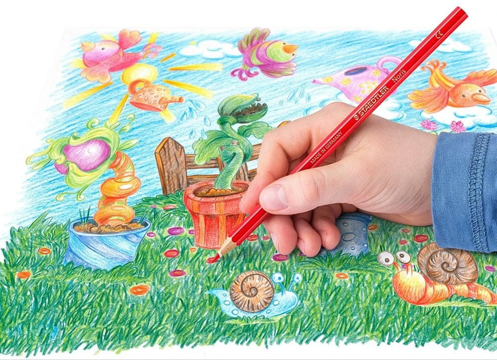 Spalvoti pieštukai STAEDTLER Noris Club 144, 36 spalvų.