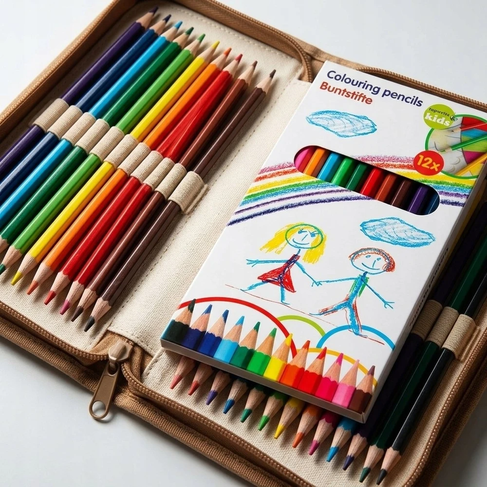 Topwrite - Pieštukas crayons 12 colours