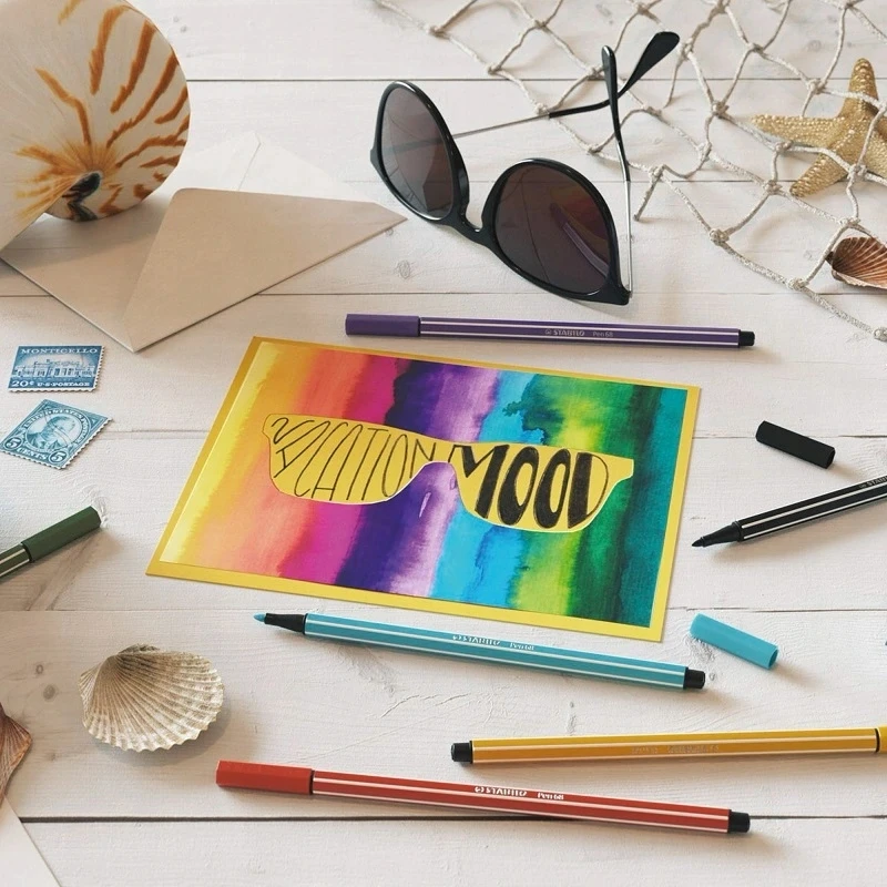 Spalvoti rašikliai Stabilo PEN 68 24 spalvų