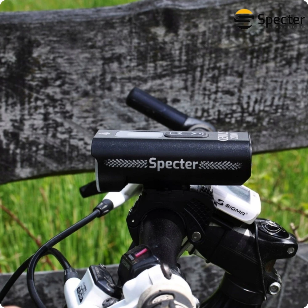 Specter DVIRAČIO LEMPAS Priekinis LED USB C 2000lm su maitinimo bloko funkcija dviračiui IPX5