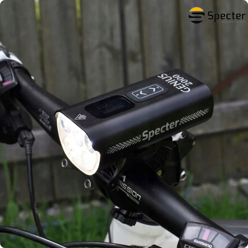 Specter DVIRAČIO LEMPAS Priekinis LED USB C 2000lm su maitinimo bloko funkcija dviračiui IPX5