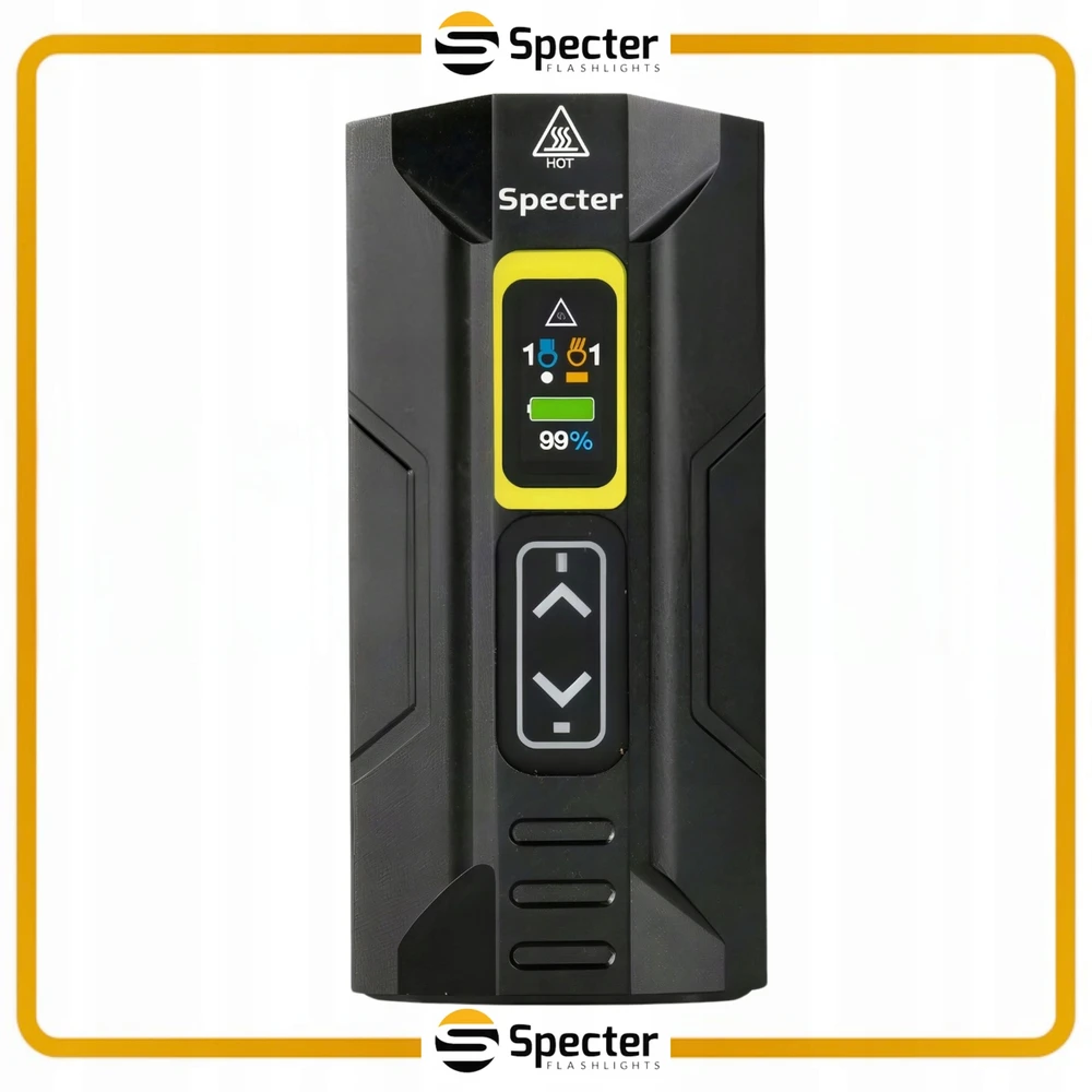 SPECTER HEXON 2000PRO POWERBANK dviračio žibintų rinkinys + galinis Raudonas AQY