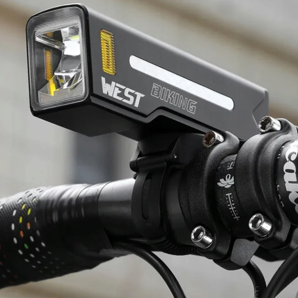 Specter LED DVIRAČIO PRIEKINIS LEMPAS USB C su powerbank funkcija WEST BIKING 1000LM