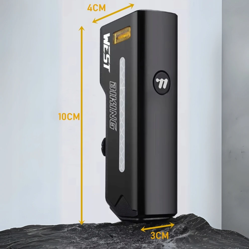 Specter LED DVIRAČIO PRIEKINIS LEMPAS USB C su powerbank funkcija WEST BIKING 1000LM