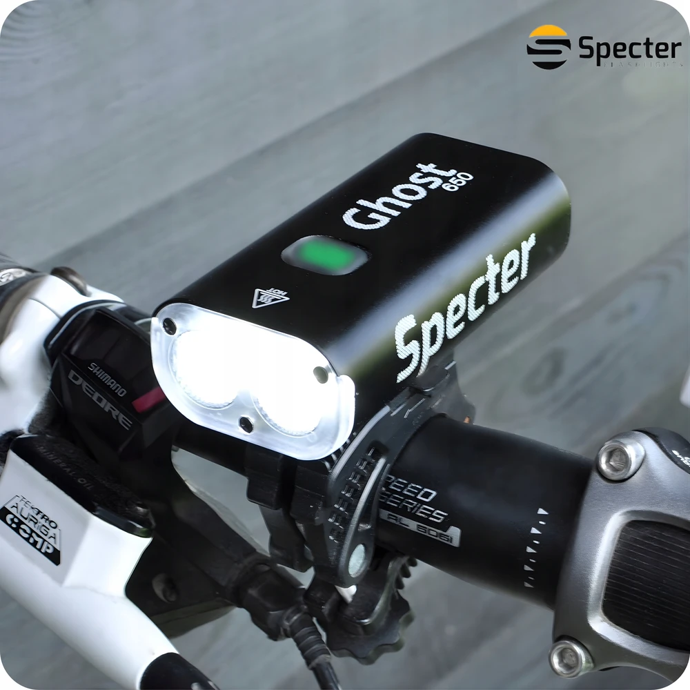 Specter LED DVIRAČIO PRIEKINIS LEMPAS USB C su Powerbank 650 LM 4400MAH funkcija
