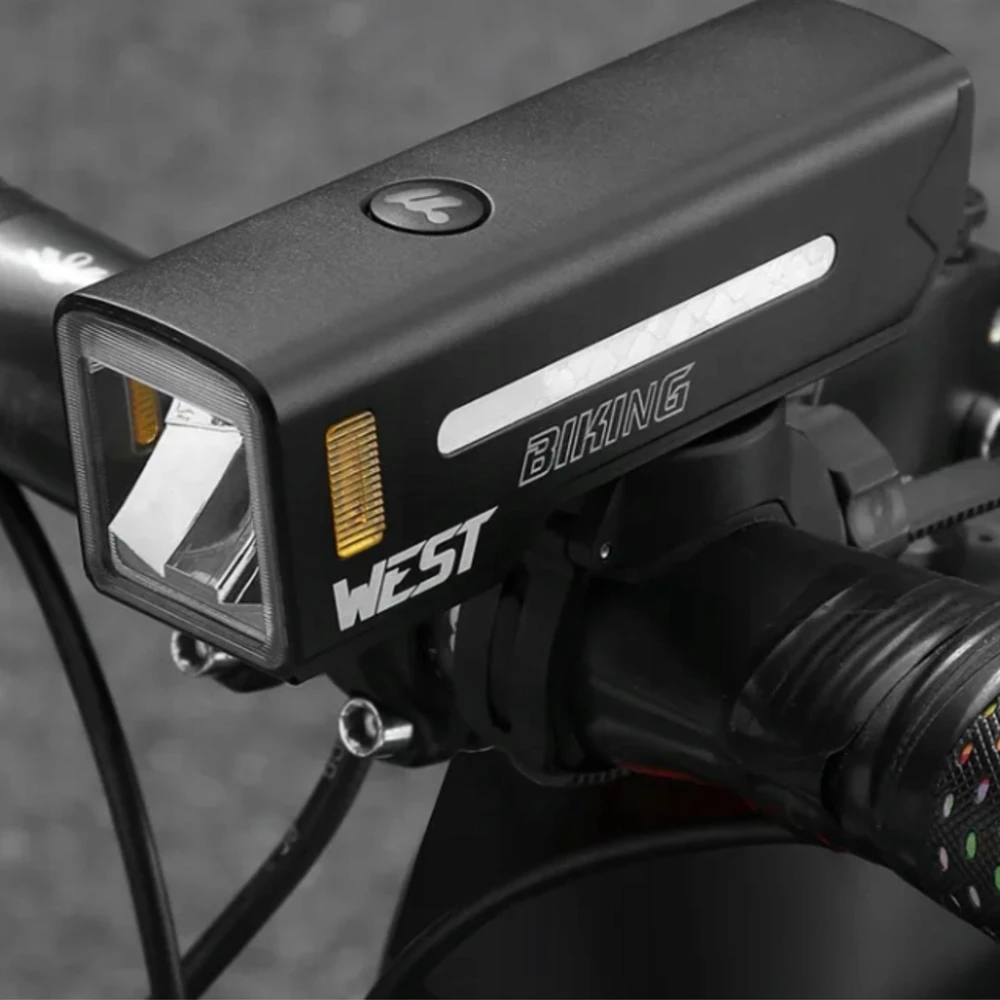 Specter LED DVIRAČIO PRIEKINIS LEMPAS USB C su powerbank funkcija WEST BIKING 1000LM