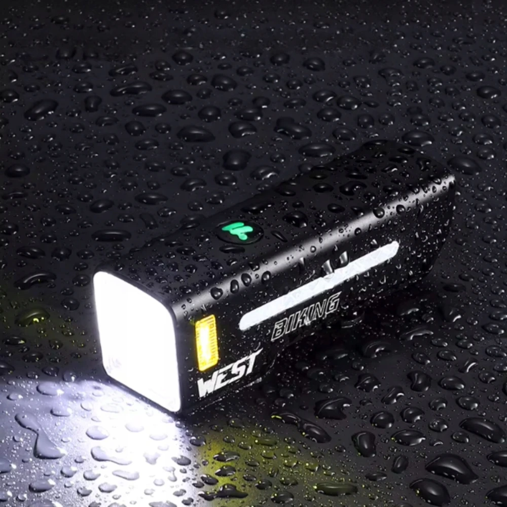 Specter LED DVIRAČIO PRIEKINIS LEMPAS USB C su powerbank funkcija WEST BIKING 1000LM