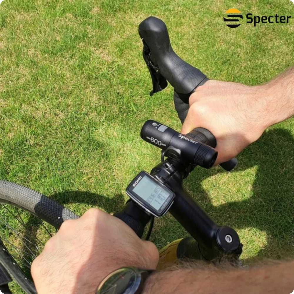 Specter LED dviračio žibintas 600 LM USB vandeniui atsparus žibintas dviračiui