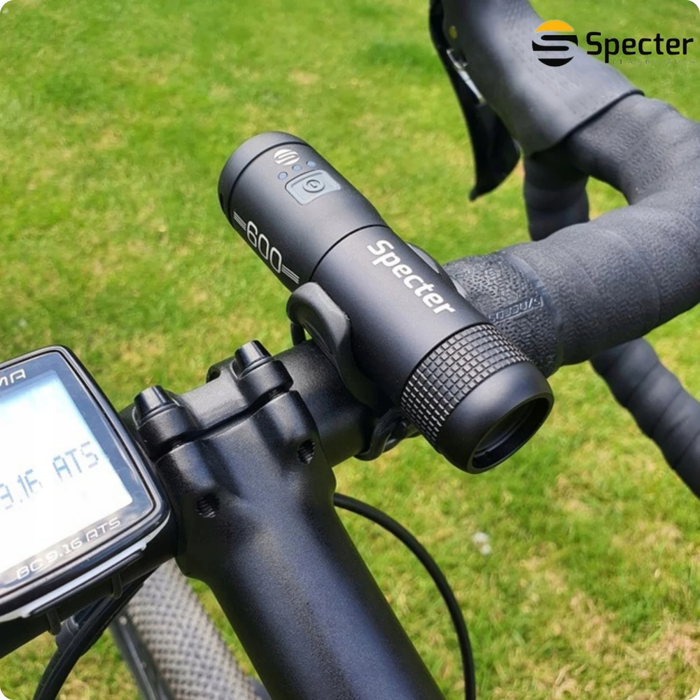Specter LED dviračio žibintas 600 LM USB vandeniui atsparus žibintas dviračiui