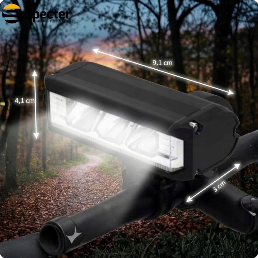Specter LED PRIEKINIS DVIRAČIO LEMPAS 1200lm Strong Spectre 630 dviračio žibintai