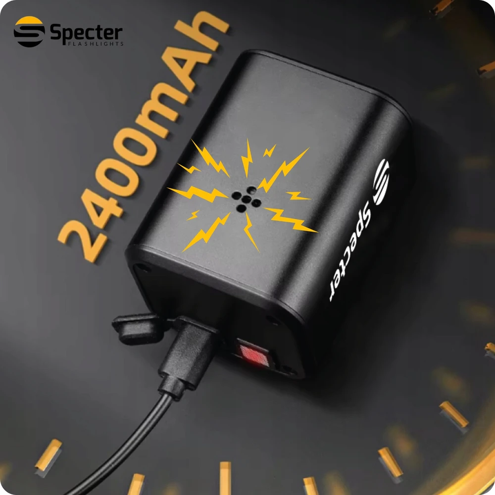 Specter LEMPAS DVIRAČIO ŠVIETIMAS PRIEKIS 800LM BELL NUOTOLINIO PULTAS BE STIKLO