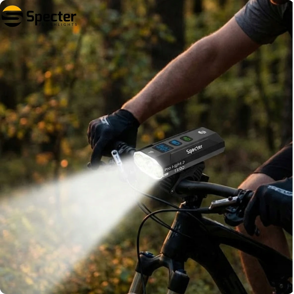SPECTER PRO LIGHT 2 BIKE LAMP 1200LM POWERBANK IPX65 13 MODE