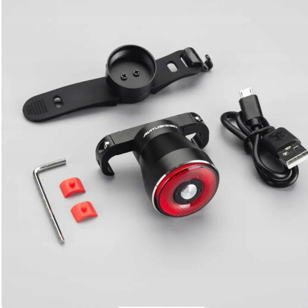 Specter Raudonas USB Smart STOP Smart įkraunamas dviračio žibintas