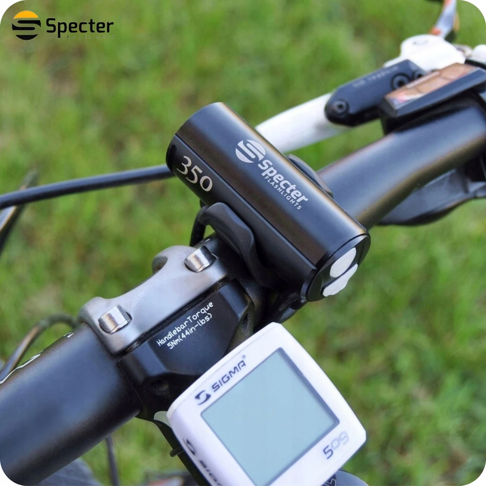 SPECTER XPG350 priekinis dviračio žibintas 350 LM USB LED 1200 mAh dviratis