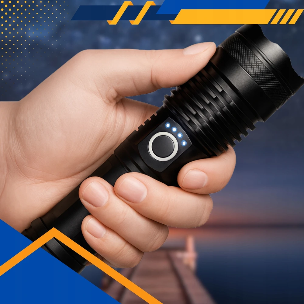 Spi 55 GALINGAS LED TAKTINIS PAKRAUJAMAS BLYKTINĖS LEMPINYS XHP90 ZOOM KARINIS IŠGYVENIMAS