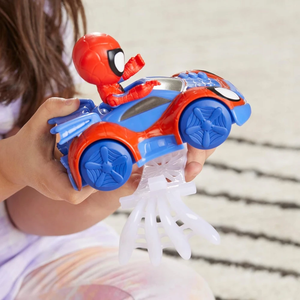 SPIDEY paveikslas + WEB-CRWLER transporto priemonė + puikus tinklas! Hasbro F7454 SPIDERMAN