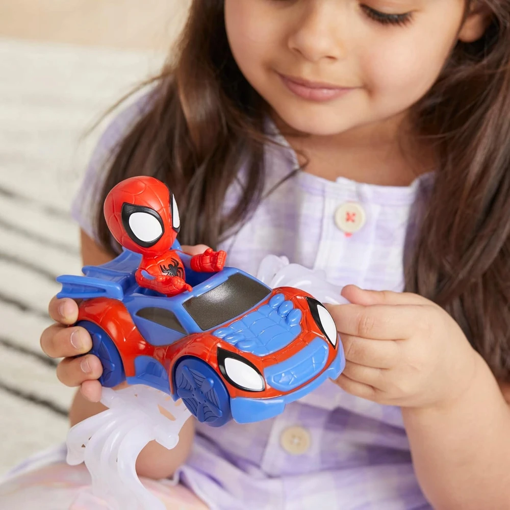 SPIDEY paveikslas + WEB-CRWLER transporto priemonė + puikus tinklas! Hasbro F7454 SPIDERMAN