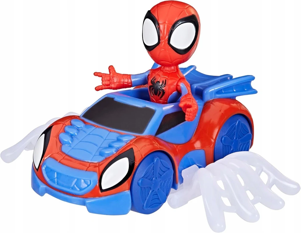SPIDEY paveikslas + WEB-CRWLER transporto priemonė + puikus tinklas! Hasbro F7454 SPIDERMAN