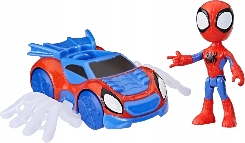 SPIDEY paveikslas + WEB-CRWLER transporto priemonė + puikus tinklas! Hasbro F7454 SPIDERMAN