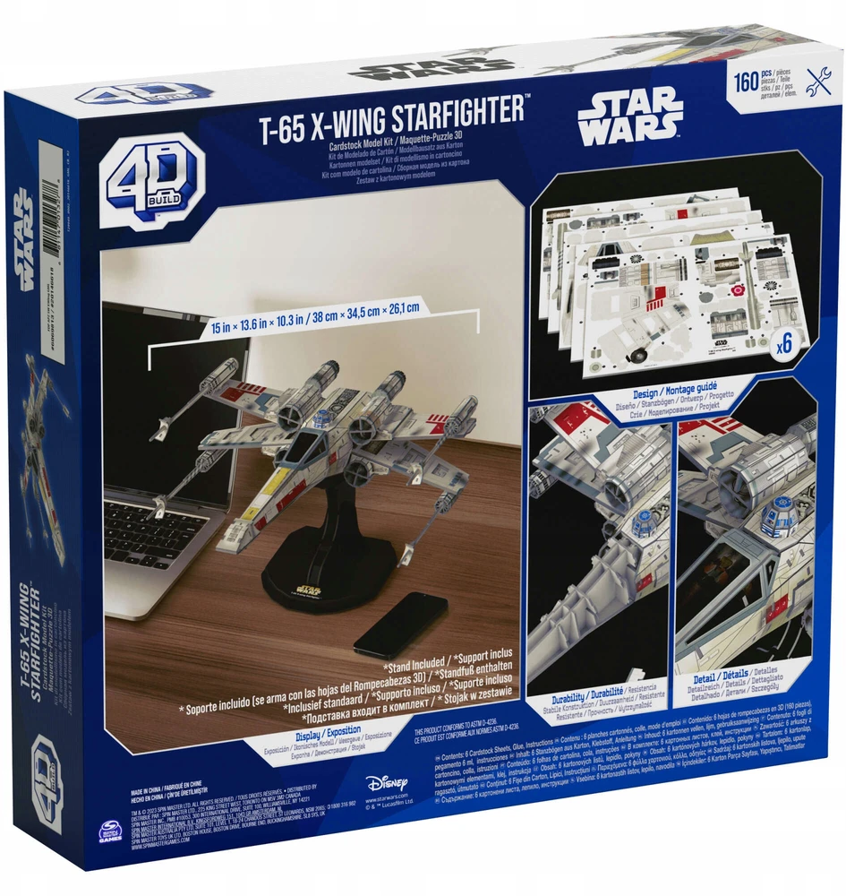 Spin Master STAR WARS 4D dėlionė „Žvaigždžių karai: Xwing“