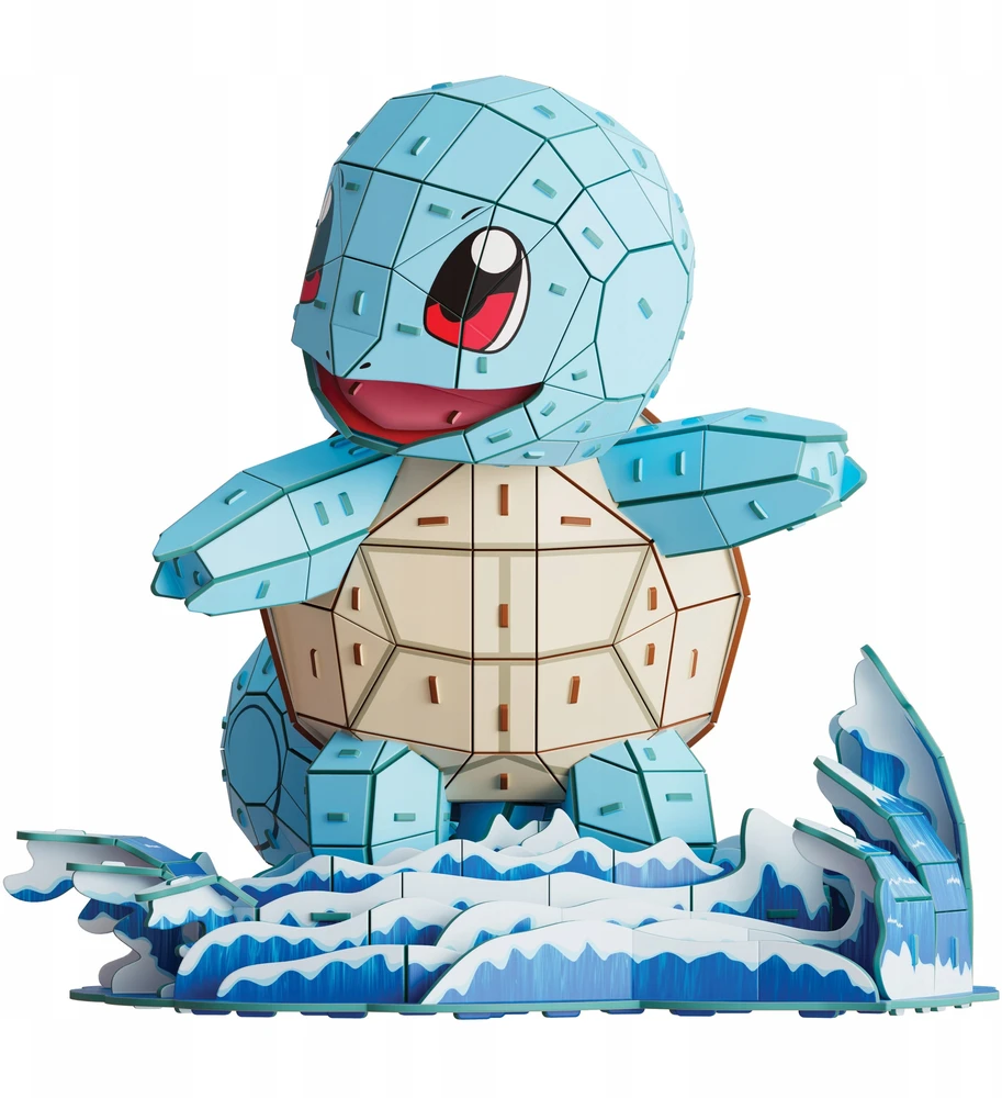 Spin Master 4D Statyba - 3D Dėlionė - Carapuce Pokémon - 180 dalių - 24cm - nuo 12 metų