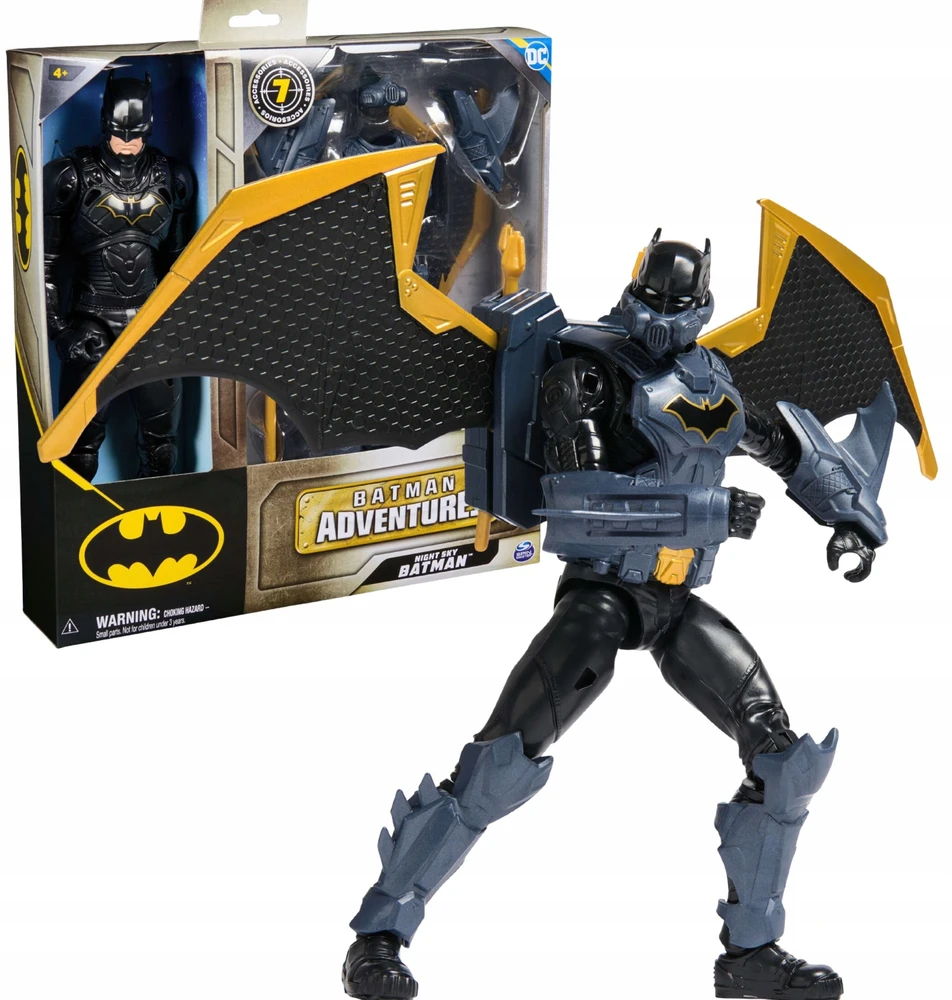 Spin Master Batman Betmenas - Nuotykiai Sparnų Ataka Betmenas 30 cm (6070532)