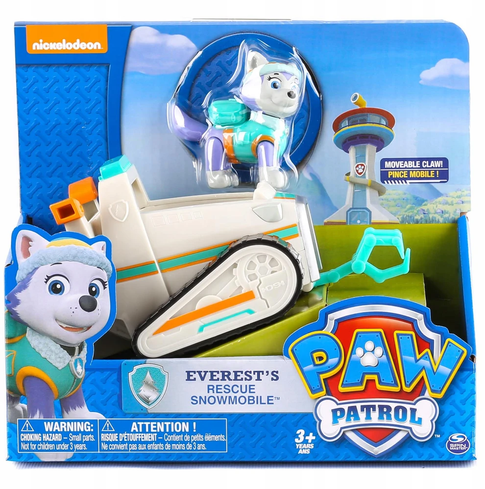 Spin Master EVEREST Snowcat gelbėjimo sniego motociklas + PAW PATROL figūrėlė – ribotas leidimas