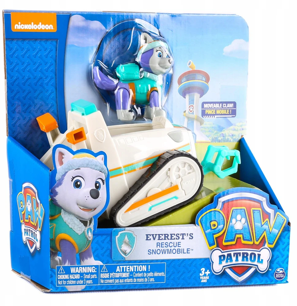 Spin Master EVEREST Snowcat gelbėjimo sniego motociklas + PAW PATROL figūrėlė – ribotas leidimas