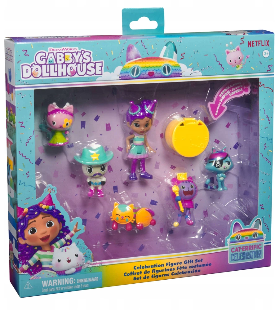 Spin Master Gabby's Dollhouse – Šventės 6 figūrėlės dovanų rinkinys (6069603)