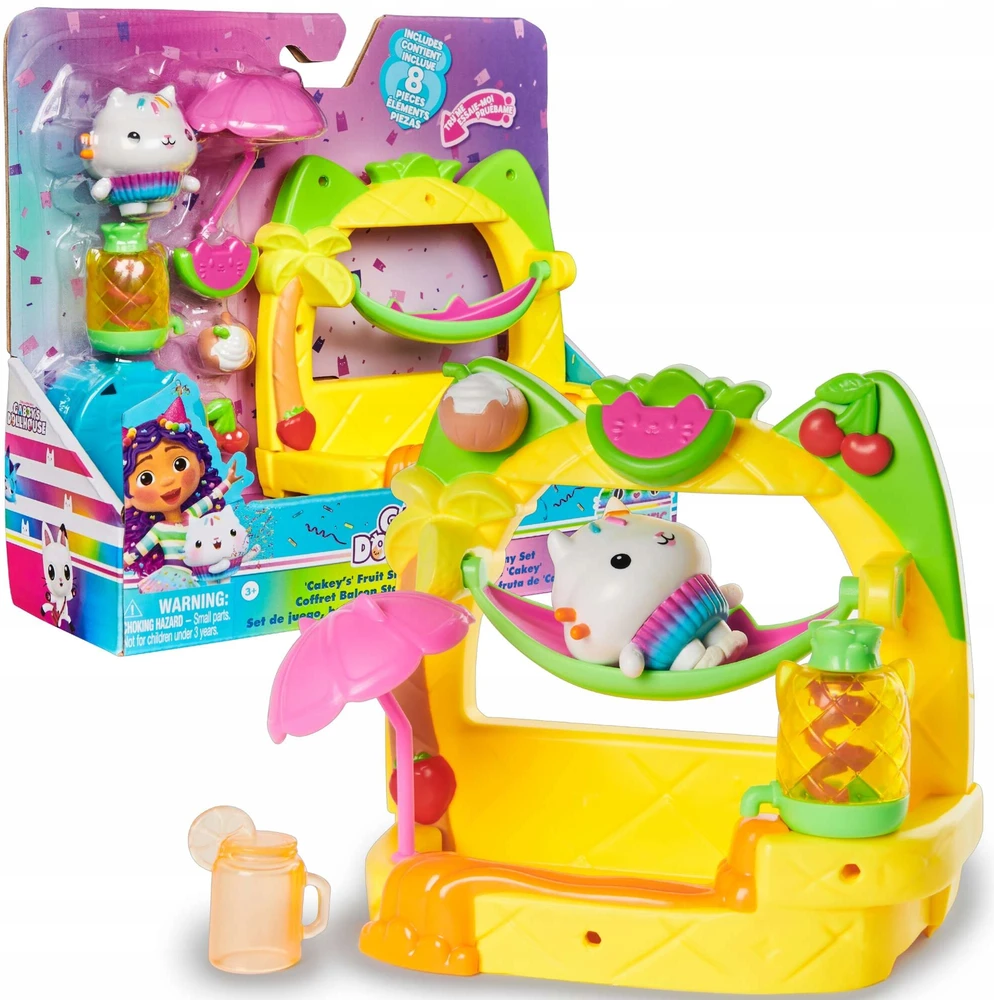 Spin Master GABI'S CAT HOUSE BALKONO RINKINYS FRUIT PARTY FIGURINE CREAM + PRIEDAI