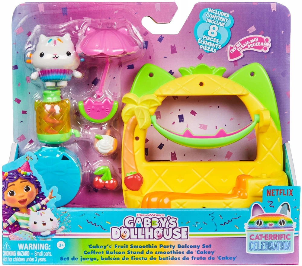 Spin Master GABI'S CAT HOUSE BALKONO RINKINYS FRUIT PARTY FIGURINE CREAM + PRIEDAI