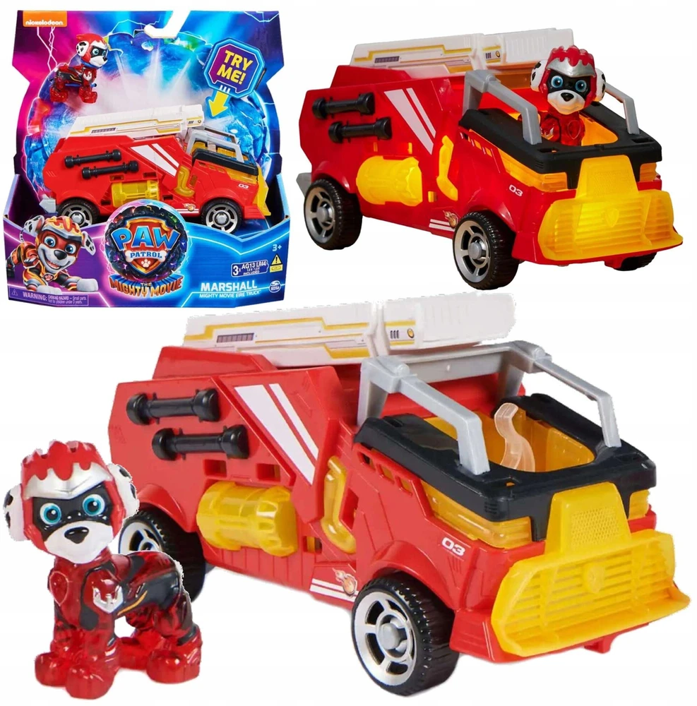 Spin Master PAW Patrol: The Mighty Movie Žaislinis automobilis su Marshall