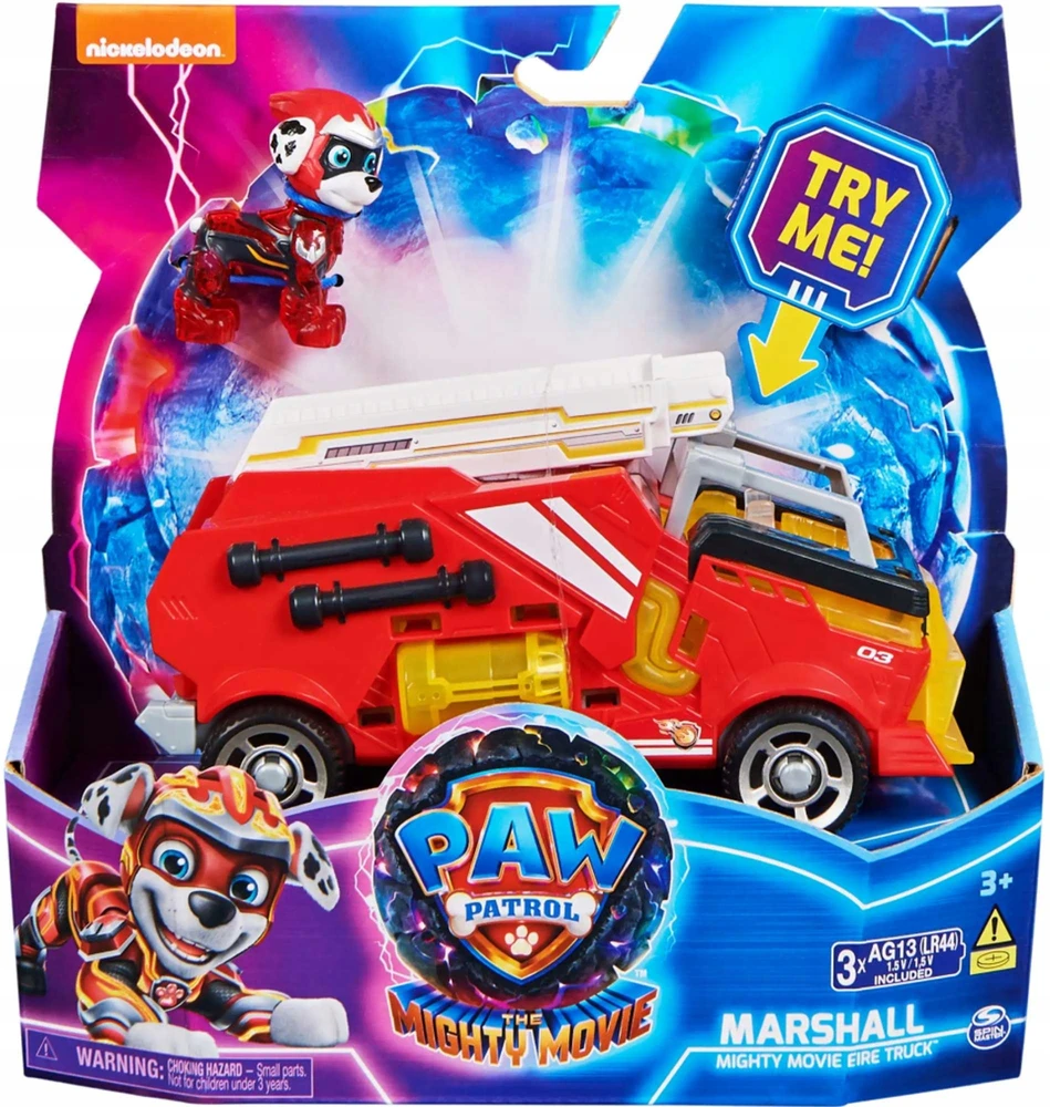 Spin Master PAW Patrol: The Mighty Movie Žaislinis automobilis su Marshall